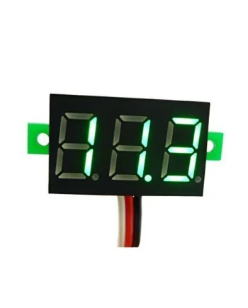 Visor LCD 3 digitos con voltimetro 0-100V Verde