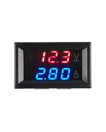 Visor LCD de 3 digitos dual con voltimetro y amperimetro