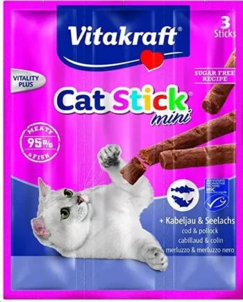 Vitakraft Cat Stick Mini Bacalao y Atún
