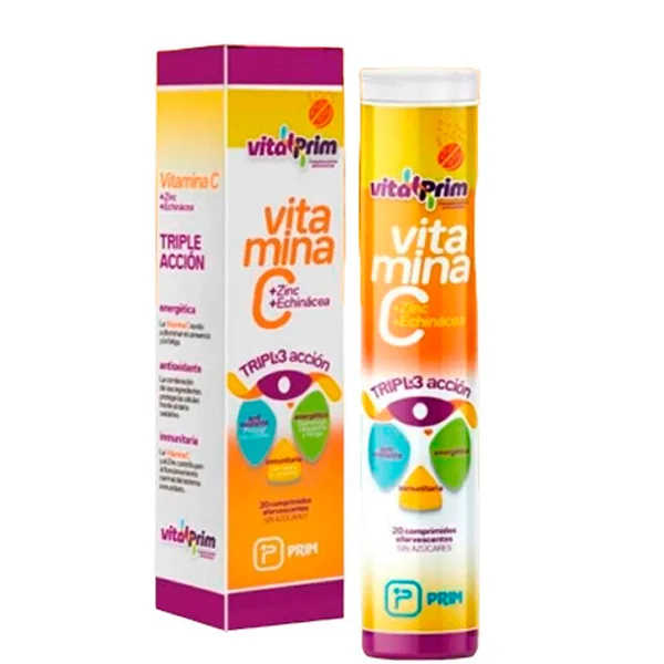 Vitamina C Efervescente con Triple Acción | 24 comprimidos