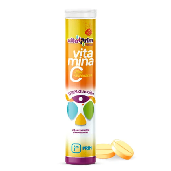 Vitamina C Efervescente con Triple Acción | 24 comprimidos