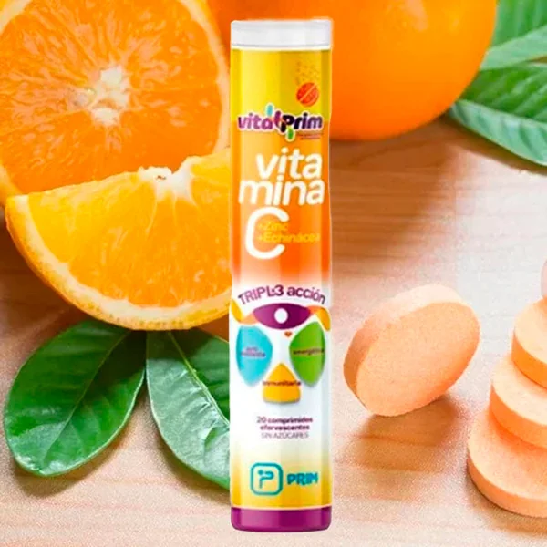 Vitamina C Efervescente con Triple Acción | 24 comprimidos