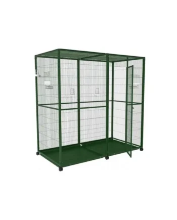 Voladero para pájaros 2m2 con ruedas