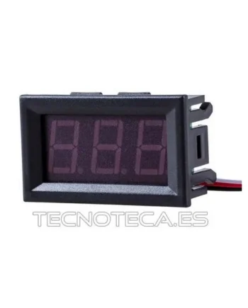 Voltimetro panel digital LEDs 0-30V en rojo tres hilos