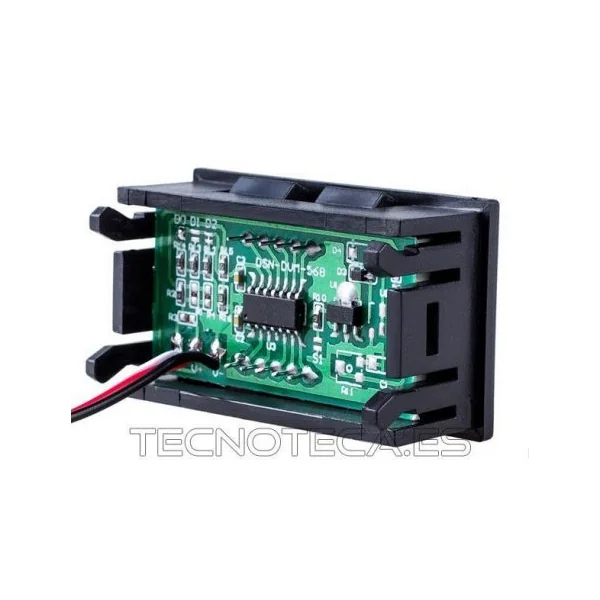 Voltimetro panel digital LEDs 0-30V en rojo tres hilos