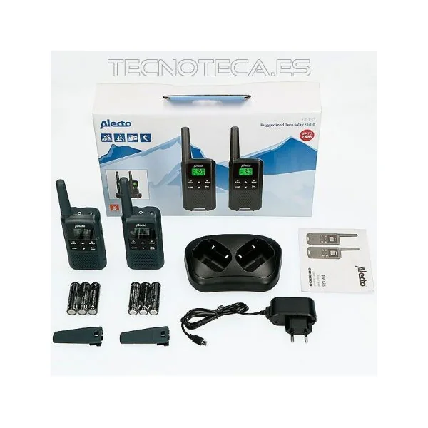 WALKIE038. WALKIE ALECTO 16 canales + base