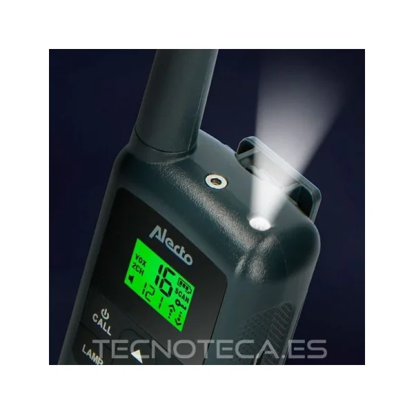 WALKIE038. WALKIE ALECTO 16 canales + base
