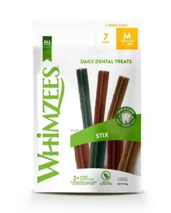 Whimzees Hueso Estrella M Bolsa 7Pzas 210 g