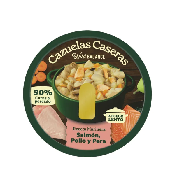 Wild Balance - Cazuela casera de Salmón, Pollo y Pera 280g