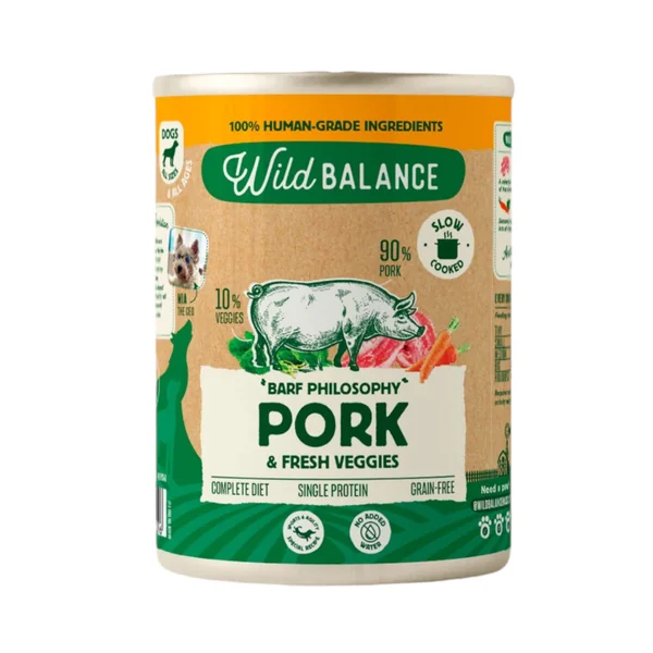 Wild Balance Cerdo para Perros — Filosofía BARF Natural