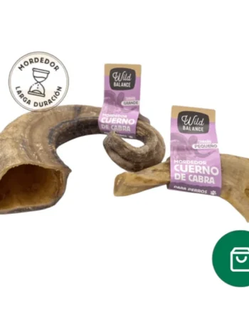 Wild Balance Cuerno de Cabra para Perros — Snack Natural Masticación Duradera