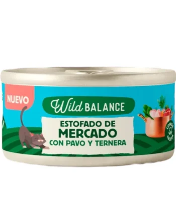 Wild Balance Estofado de Mercado para Gatos — Comida Húmeda Natural