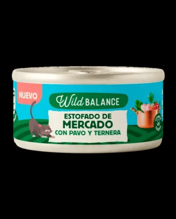 Wild Balance - Estofado de Mercado (Pollo, Pavo y Ternera) 80g