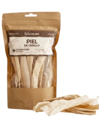 Wild Balance Piel de Caballo Deshidratada para Perros — Snack BARF Masticable