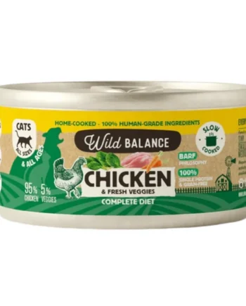Wild Balance Pollo para Gatos 120gr — Filosofía BARF Natural