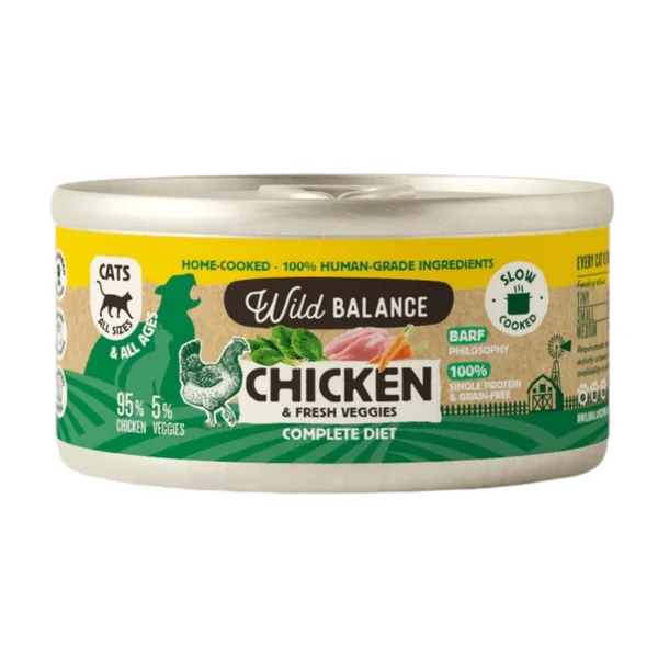 Wild Balance Pollo para Gatos 120gr — Filosofía BARF Natural
