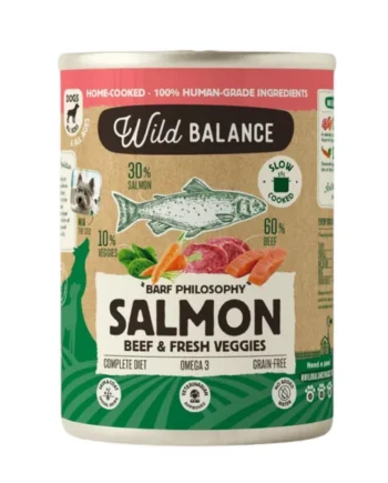 Wild Balance Salmón y Ternera para Perros — Filosofía BARF Natural