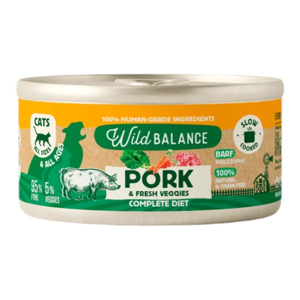Wild Balance Wild Cerdo para Gatos 120gr — Filosofía BARF Natural