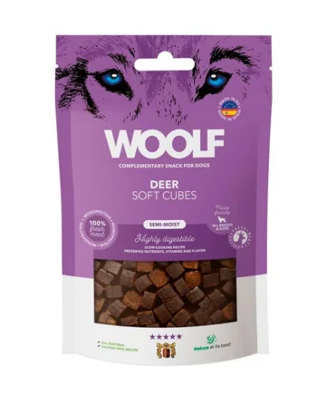 Woolf Cubes Ciervo Premios Semihumedos Perros