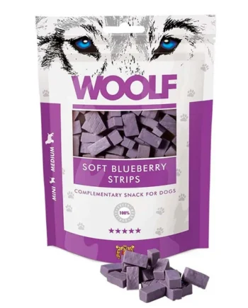 Woolf Snack Natural Tiras tiernas Arandanos para Perros