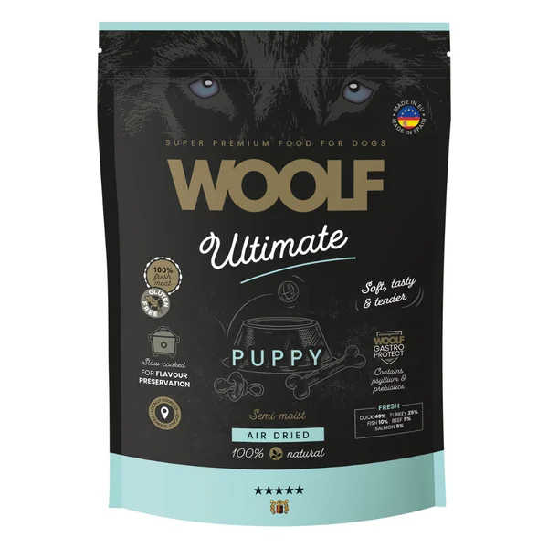 Woolf Ultimate - Pienso Semi-húmedo para Cachorros (Pato y Pavo)