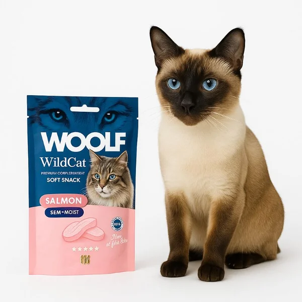 Woolf WildCat Snack Semihumedo de Salmón para Gatos