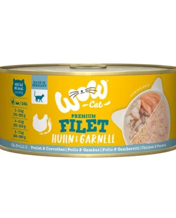 WOW Cat - Filete de Pollo y Gambas 70g