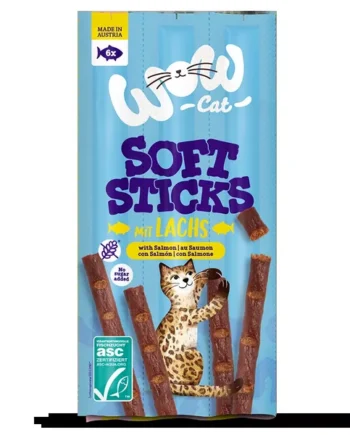 WOW Cat - Soft Sticks con Salmón