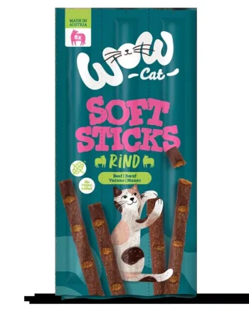 WOW Cat - Soft Sticks con Ternera