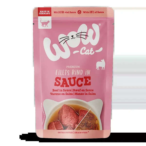 WOW Cat - Vacuno en Salsa 85g