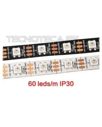 WS2812B. Rollo de 5 metros 300 Leds RGB direccionables
