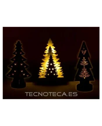 XML36. Arbol de NAVIDAD de madera 3 unidades