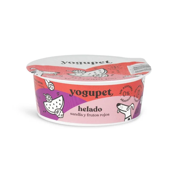 Yogupet - Helado pasteurizado de Frutos Rojos