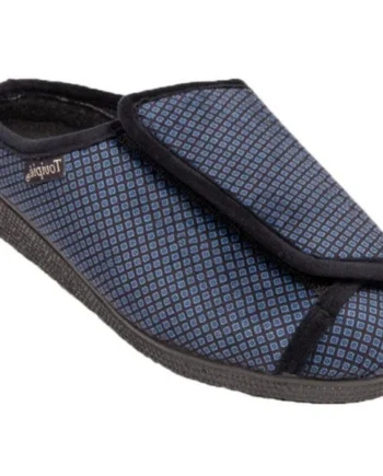 Zapatilla Ancha para Casa con Cierre de Velcro