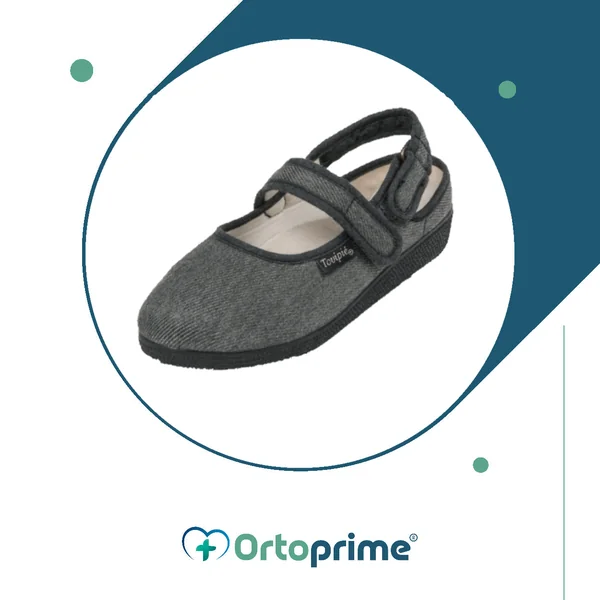 Zapatillas con Talón Descubierto y Cierre de Velcro | Dos Colores
