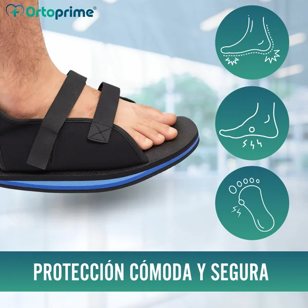 Zapato Postoperatorio Bilateral | Calzado Ortopédico Suela Semirrígida