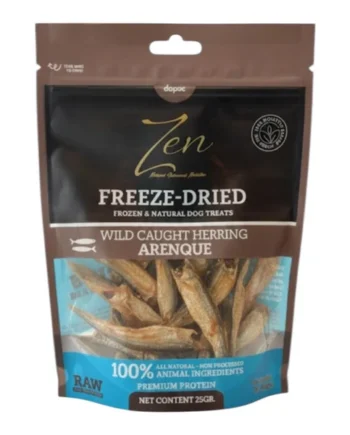 Zen Snacks Arenque Liofilizado para Perros y Gatos