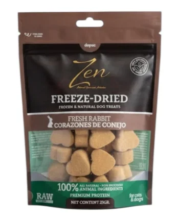 Zen Snacks Conejo Liofilizado para Perros y Gatos