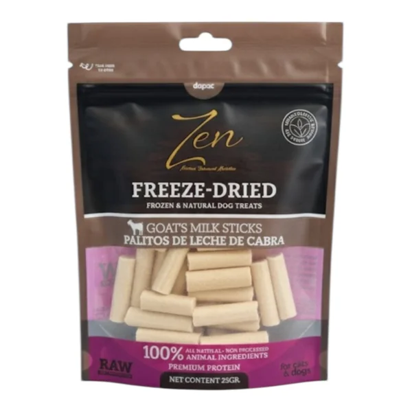 Zen Snacks Leche de Cabra Liofilizada para Perros y Gatos