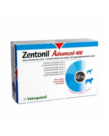 ZENTONIL ADVANCED 400 mg función hepática 30 comp para perros