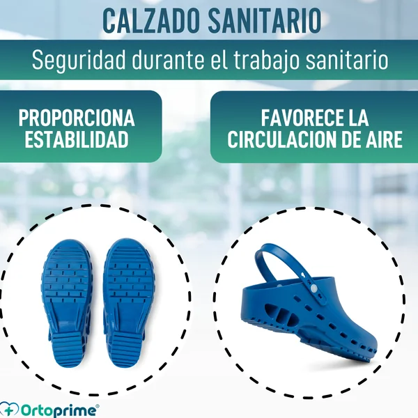 Zuecos Sanitarios Antideslizantes | Protección Impermeable