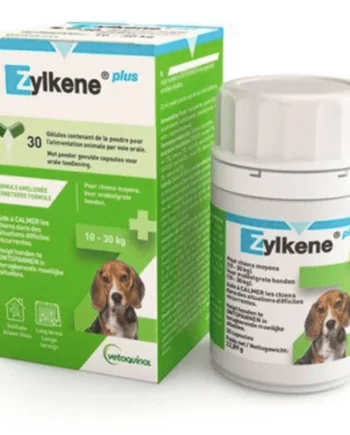 Zylkene PLUS perros medianos 10-30 kg relajante 30 cápsulas 225MG