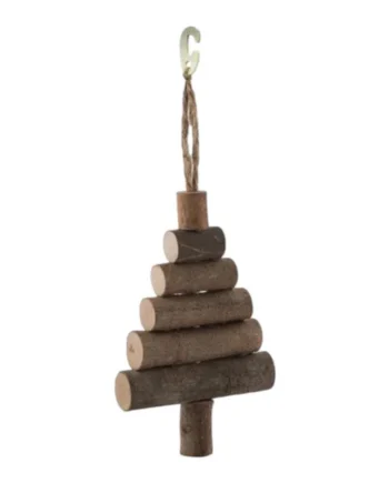 Árbol de Tronquitos para Roedores — Juguete Natural de Madera